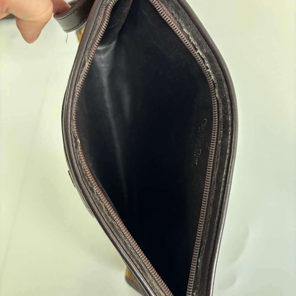 CHRISTIAN DIOR TROTTER CANVAS SHOULDER BAG - Picture 9 of 11